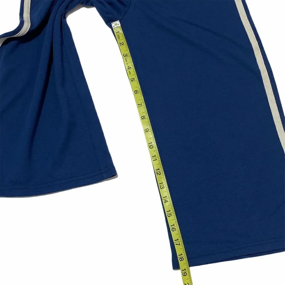 Takara Girls Blue French Terry Cropped Sweatpant L